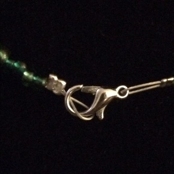 Gold Rhinestone Pineapple Necklace - Picture 3 of 3